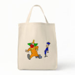 Big clown little car tote bag