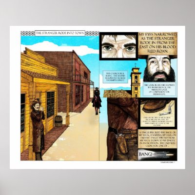BIG Cowboy comic old western style by grandhelm