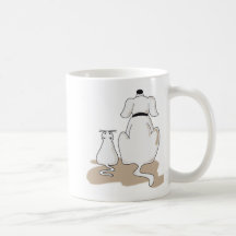 Big dog, fat cat tazas