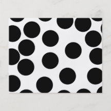 Big Dots. Black and White Pattern. Custom Flyer