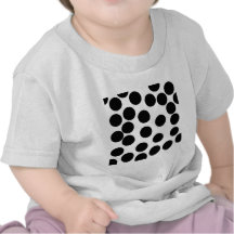 Big Dots. Black and White Pattern. Shirt