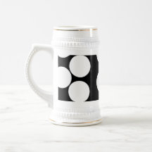 Big Dots in Black and White. Coffee Mugs