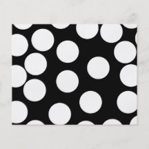 Big Dots in Black and White. Full Color Flyer