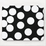 Big Dots in Black and White. Mouse Pad