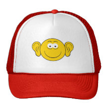 Big Ears Smiley Face Hat