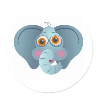 Big Ears Sticker by prawny