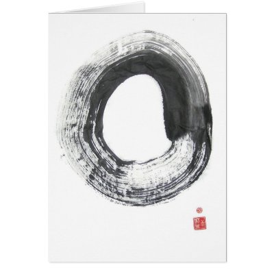 Big Enso Zen Circle of Enlightenment Card by plasticpumpkin