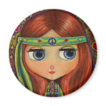 Big-Eye Hippie Doll magnets