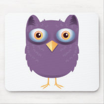 big eyed owl mouse mat