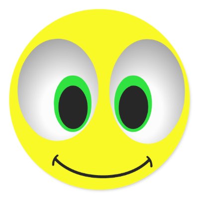 BIG EYES SMILEY FACE by dgpaulart