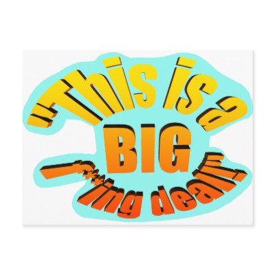 BIG F-ing Deal Post Cards by thesoapbox