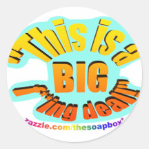BIG F-ing Deal Round Sticker