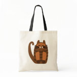big fat cat rufus tote bag