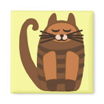 big fat cat rufus refrigerator magnets