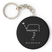 Big Fat Ostrich Dot Com KeyChain