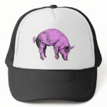 Big Fat Pink Pig Trucker Hats