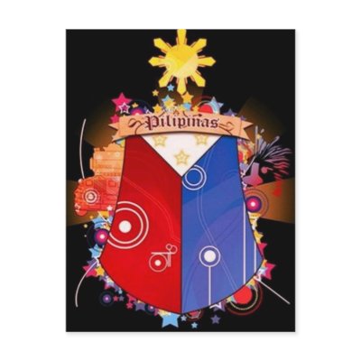 big filipino flag postcard by laicampbell