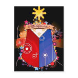 big filipino flag postcards