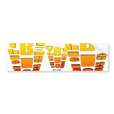 BIG Fing Deal Vertical Trans Bumper Stickers by thesoapbox