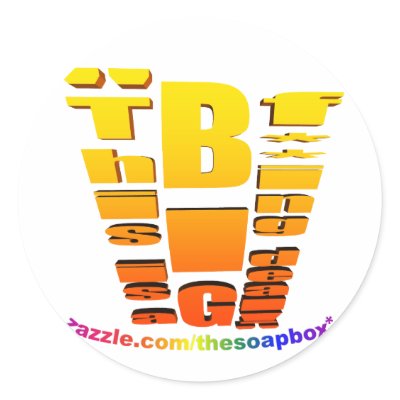 BIG Fing Deal Vertical Trans Sticker by thesoapbox