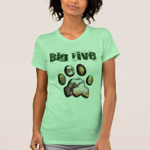 Big five game safari Lion Elephant Rhino T-shirt