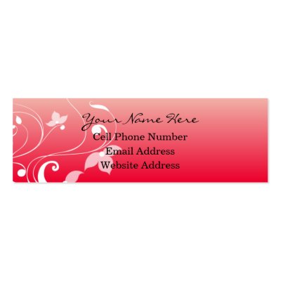 Big Flirt Skinny Profile And Business Card by mariannegilliand