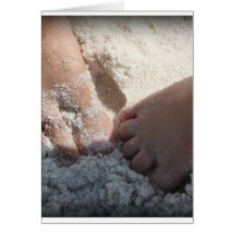 Big Foot Little Foot at the Beach Florida gulf