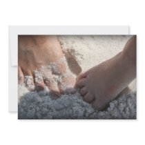 Big Foot Little Foot at the Beach Florida gulf