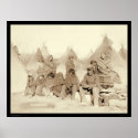 Big Foot Miniconjou Indian Camp SD 1891 posters