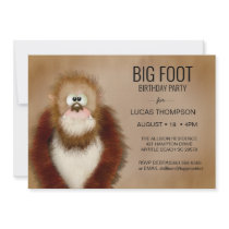 Big Foot/ Sasquatch Birthday Party