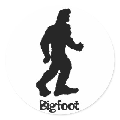 Big Foot Round Stickers by mythtastic
