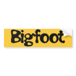 Big Foot Text bumper stickers