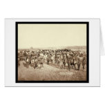 Big Foot's Miniconjou Band at Grass Dance SD 1890 Greeting Card