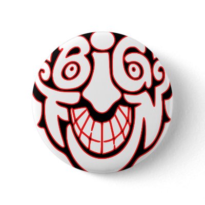 Big Fun Optical Illusion Pinback Button by illusionwear