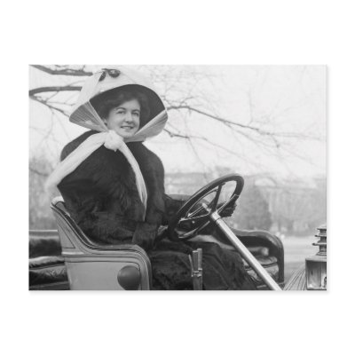 Big Fur Coat, early 1900s Post Card by Photoblog