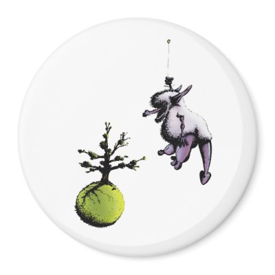 Big Furry Dragon Refrigerator Magnet by PlasmicSteve
