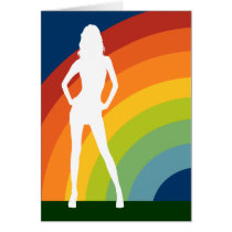 big gay rainbow coming out announcement cards