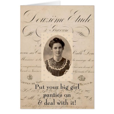 Big Girl Panties Card by sandy48