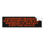 big_government bumper stickers