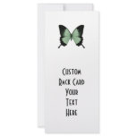 Big Green & Black Butterfly Custom Rack Card