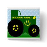 BIG GREEN TRACTOR BUTTON