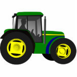 big green tractor photo sculptures