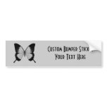 Big Grey & Black Butterfly