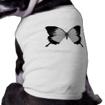 Big Grey & Black Butterfly Pet T Shirt
