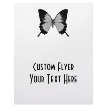 Big Grey & Black Butterfly