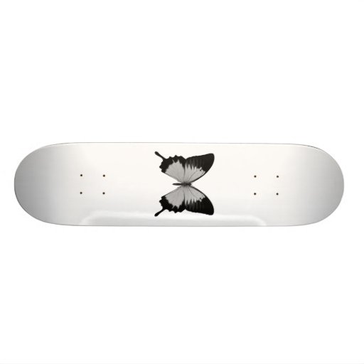 Big Grey & Black Butterfly Skate Boards