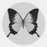 Big Grey & Black Butterfly Stickers