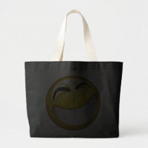 BIG GRIN SMILEY FACE TOTE BAG