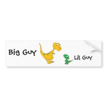 Big Guy & Lil Guy Bumper Sticker