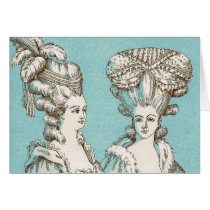Big Hair Victorian Style, Greeting Card